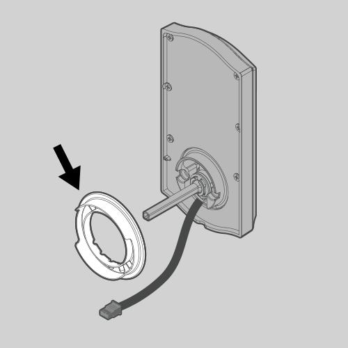 Removing the adapter ring from the interior assembly