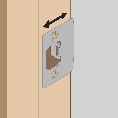 Moving the position of the lower strike